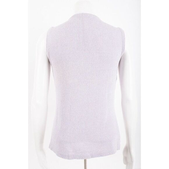 Vintage Roberta Pinto Womens Purple Knit Beaded Pullover Top Shirt Sweater S - Picture 5 of 6